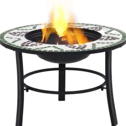 Clearance FinePRICE Mosaiikkitulisija 68cm, keramiikka, vihreä