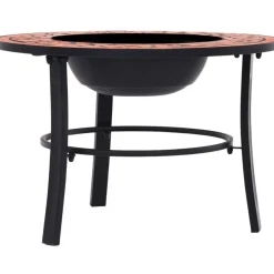 Online FinePRICE Mosaiikkitulisija 68cm, terrakotta