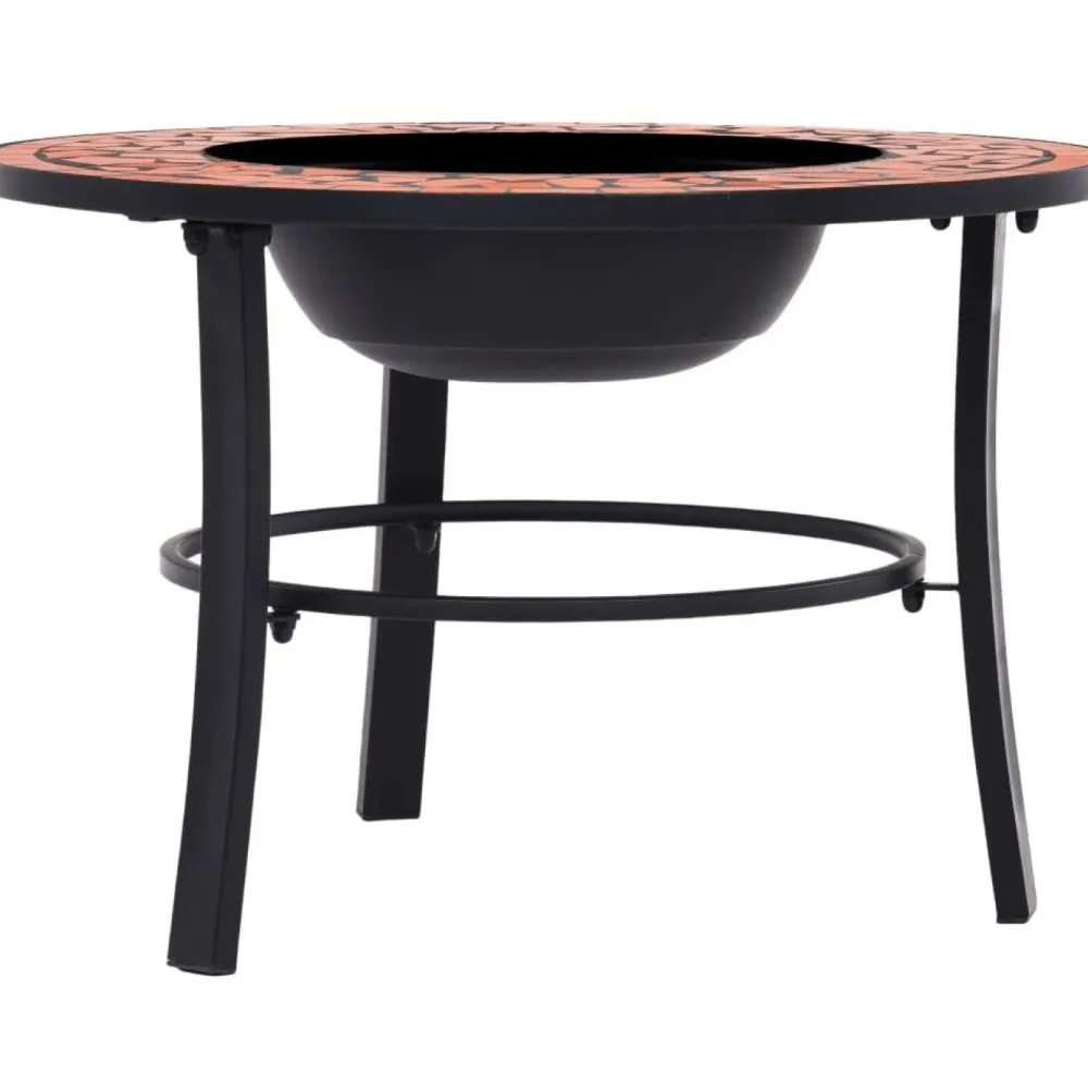 Online FinePRICE Mosaiikkitulisija 68cm, terrakotta