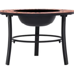 Online FinePRICE Mosaiikkitulisija 68cm, terrakotta