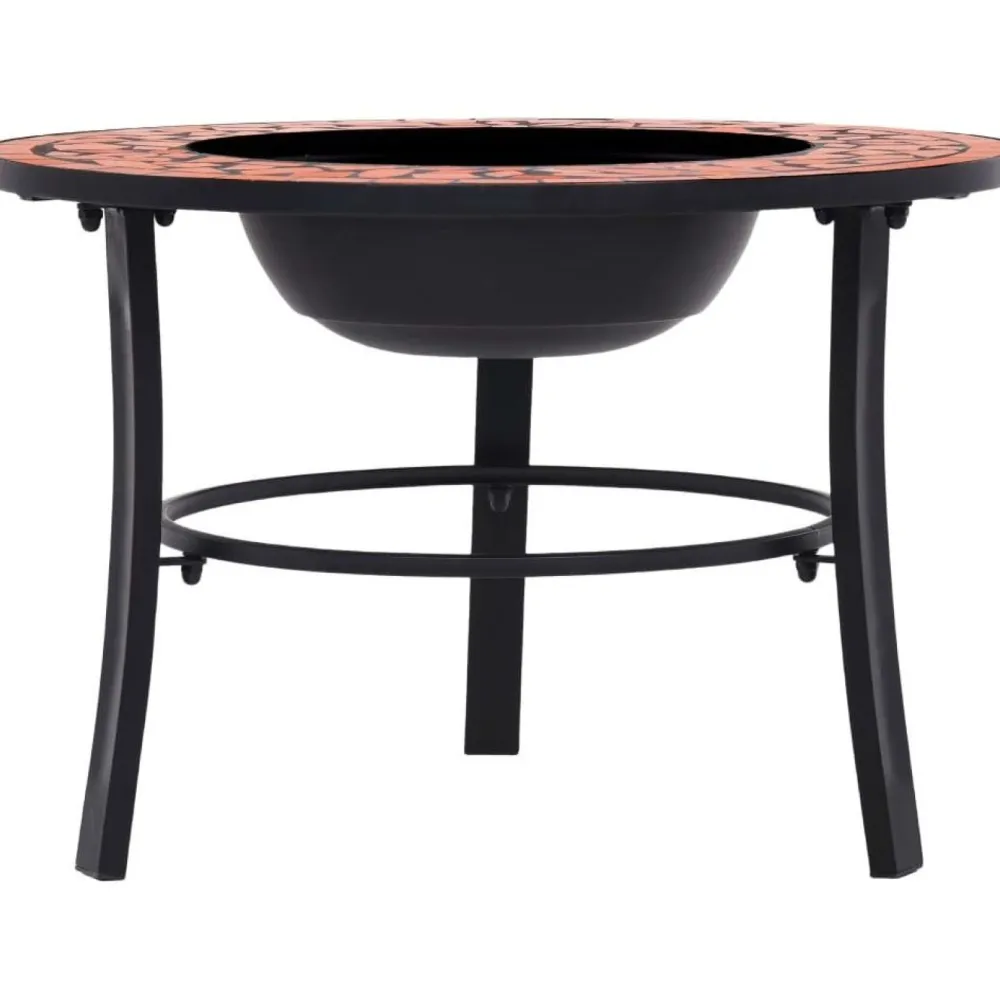 Online FinePRICE Mosaiikkitulisija 68cm, terrakotta