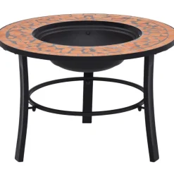 Online FinePRICE Mosaiikkitulisija 68cm, terrakotta