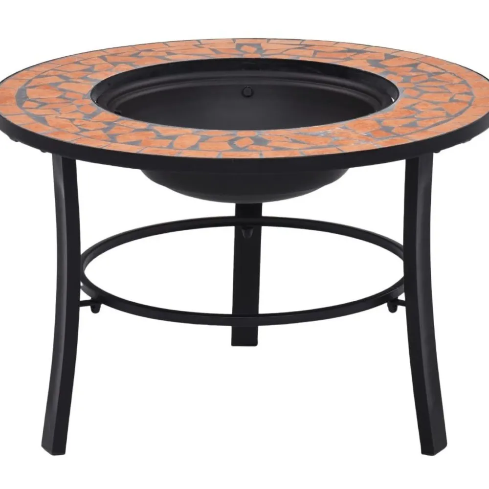 Online FinePRICE Mosaiikkitulisija 68cm, terrakotta