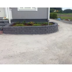 Discount Betonilaatta Muurikivi Beto-vallimuuri kansipari 560x200x100 mm musta