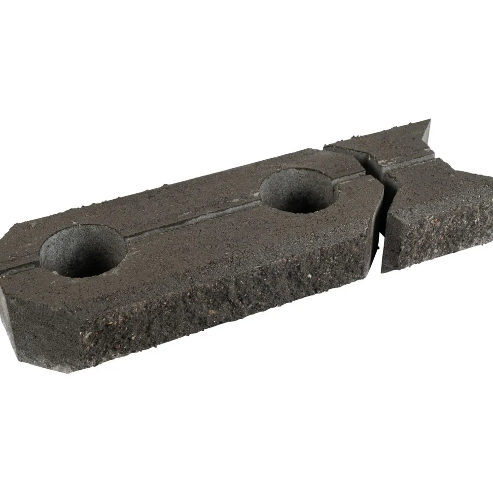 Hot Betonilaatta Muurikivi Beto-vallimuuri peruspari 560x200x100 mm musta