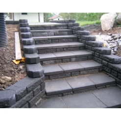 Hot Betonilaatta Muurikivi Beto-vallimuuri peruspari 560x200x100 mm musta