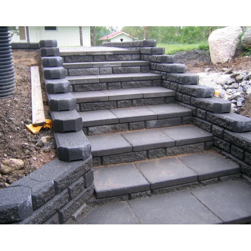 Hot Betonilaatta Muurikivi Beto-vallimuuri peruspari 560x200x100 mm musta