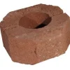 Outlet Rudus Muurikivi Aitakivi päätykivi 200x200x100 mm sileä punainen