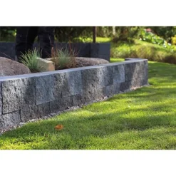 Clearance Rudus Muurikivi Antikko 330x165x165 mm profiloitu musta
