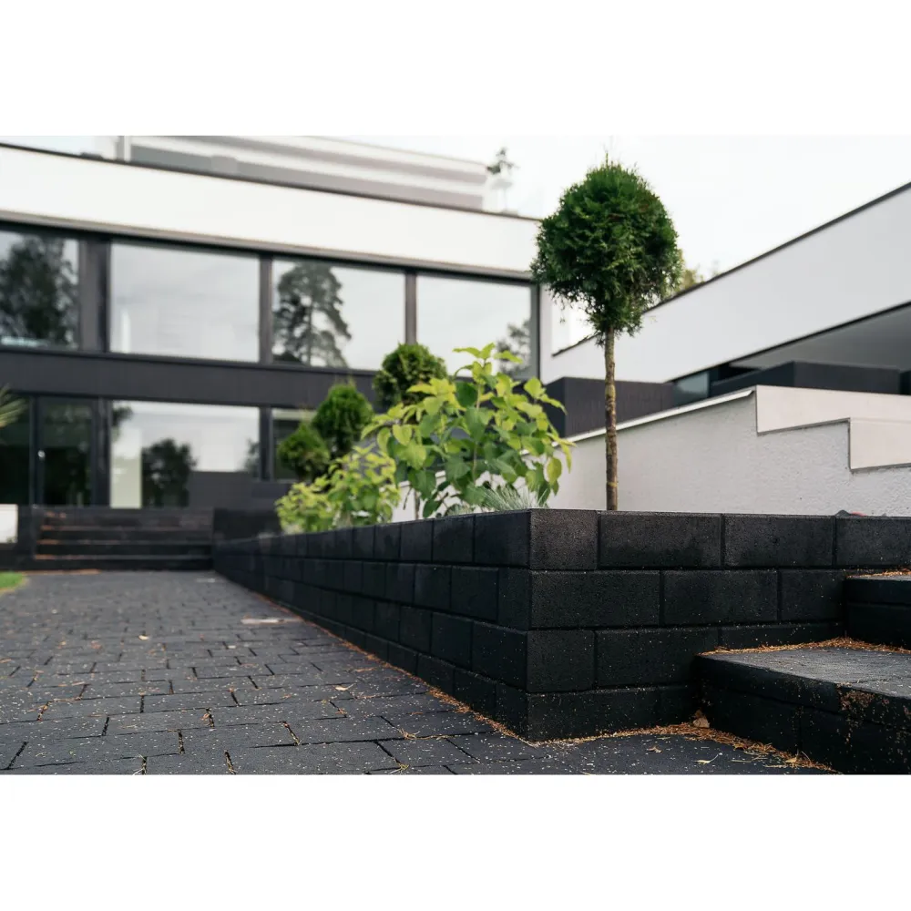 Online Betonilaatta Muurikivi 300x150x120 mm sileä musta