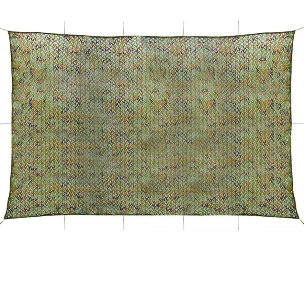 Clearance FinePRICE Naamiointiverkko säilytyslaukulla, 6x8m, vihreä