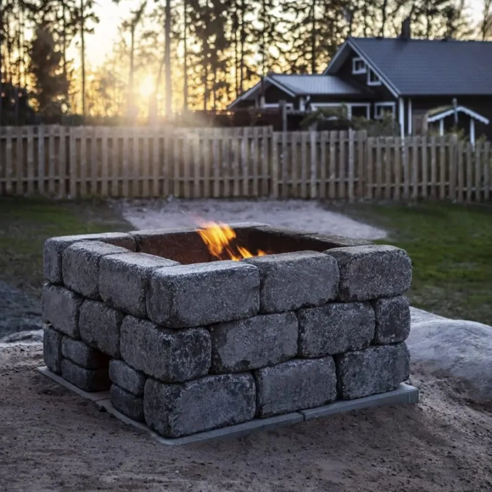 Sale HB-Betoni Nuotiopaikka/pihagrilli Firepit, tulitiilillä
