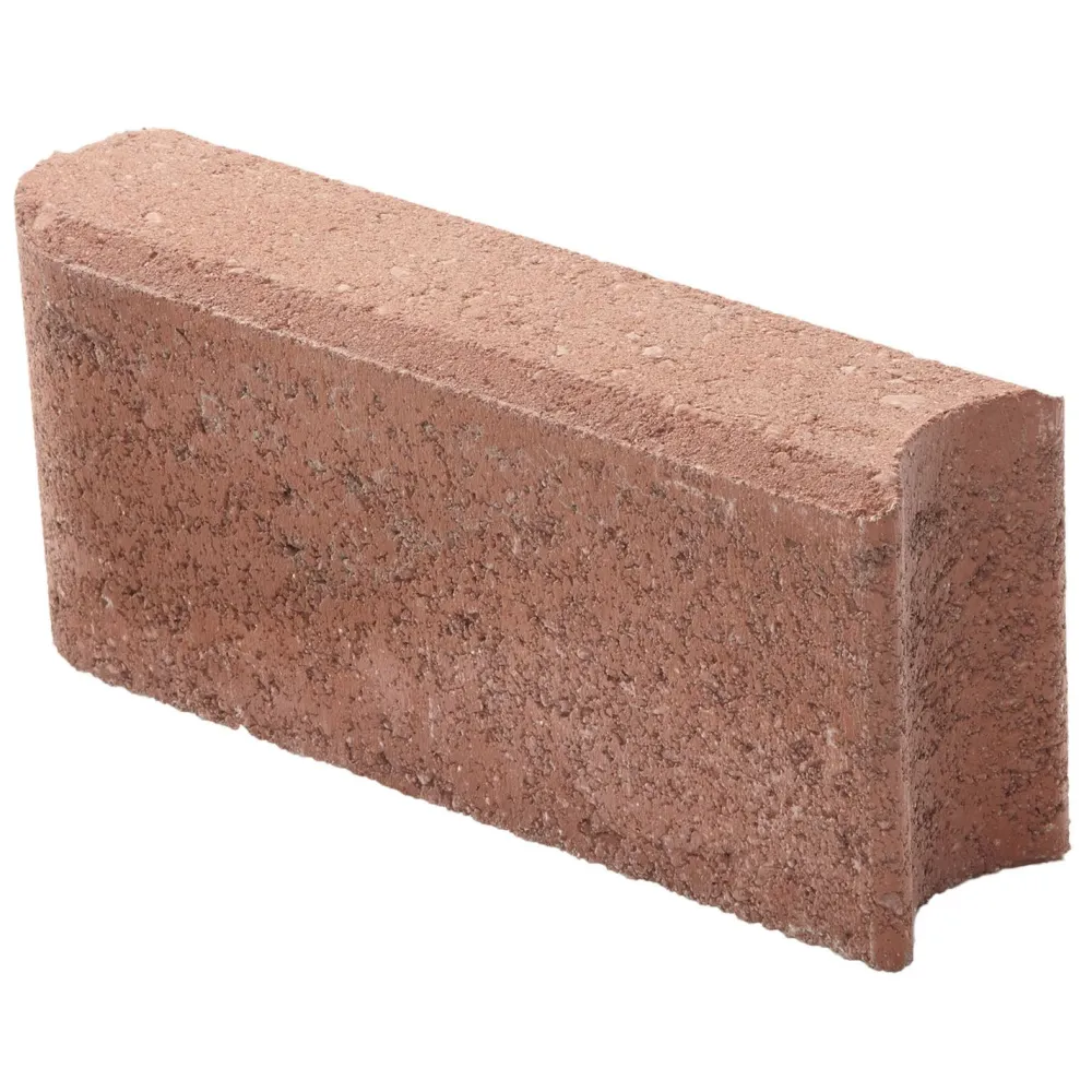 Lakka Rakennustuotteet Nurmikon reunakivi Lakka 300x135x80 mm punainen