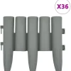 Clearance FinePRICE Nurmikonreunukset 36kpl 10m harmaa