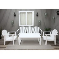 Best Baltic Garden Oleskeluryhmä Kungshamn 5-istuttava valkoinen