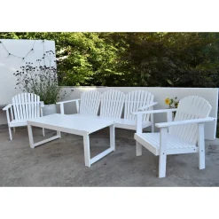 Best Baltic Garden Oleskeluryhmä Kungshamn 5-istuttava valkoinen