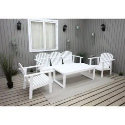 Best Baltic Garden Oleskeluryhmä Kungshamn 5-istuttava valkoinen