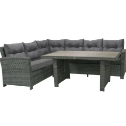 Outlet Home4you Oleskeluryhmä Pavia tummanharmaa