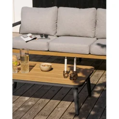 Best House Nordic Oleskeluryhmä Comillas, 5-istuttava, pehmusteilla, harmaa