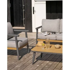 Best House Nordic Oleskeluryhmä Comillas, 5-istuttava, pehmusteilla, harmaa
