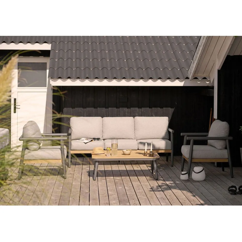 Best House Nordic Oleskeluryhmä Comillas, 5-istuttava, pehmusteilla, harmaa