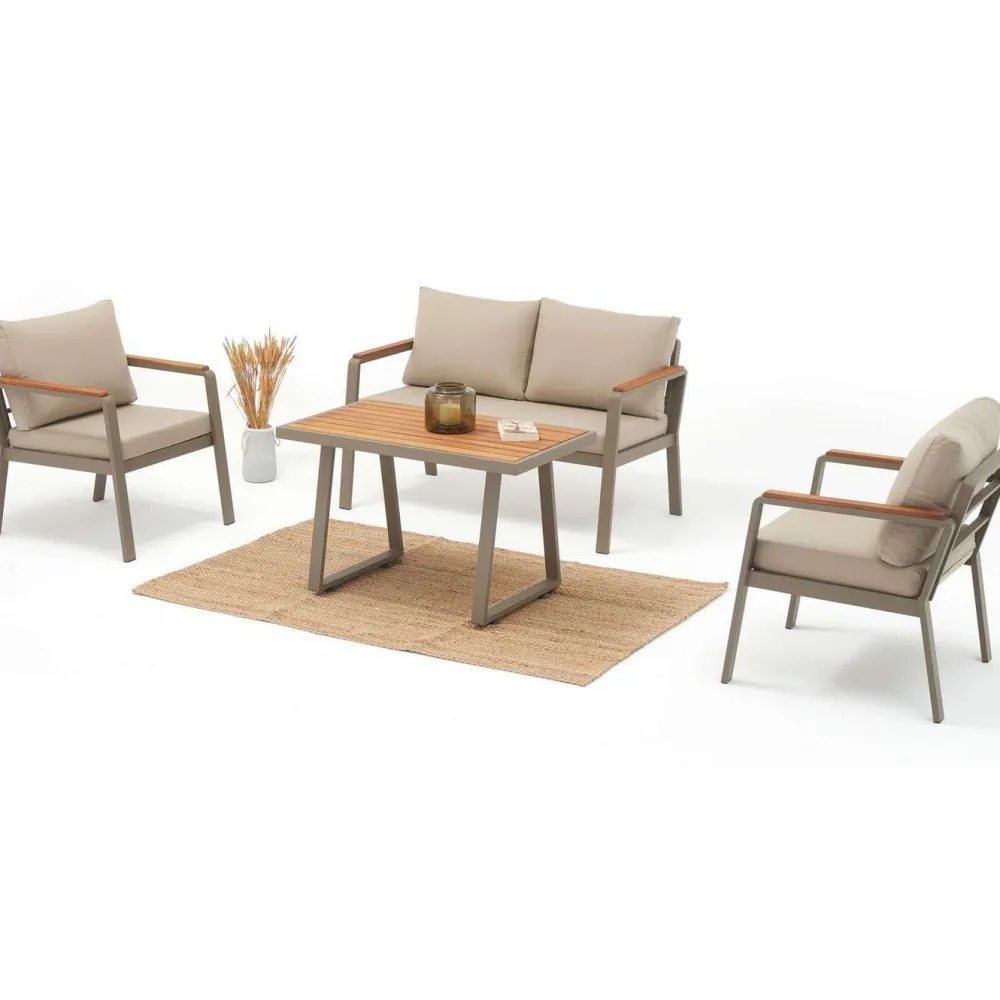 Online Linento Garden Oleskeluryhmä Parma, 4-istuttava, beige