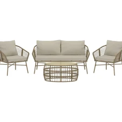 Clearance Venture Home Oleskeluryhmä Lipari, 4-istuttava, ruskea/beige