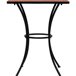 Clearance FinePRICE 3-osainen mosaiikkibistrosarja 89x60x60 cm keraamiset laatat terrakotta