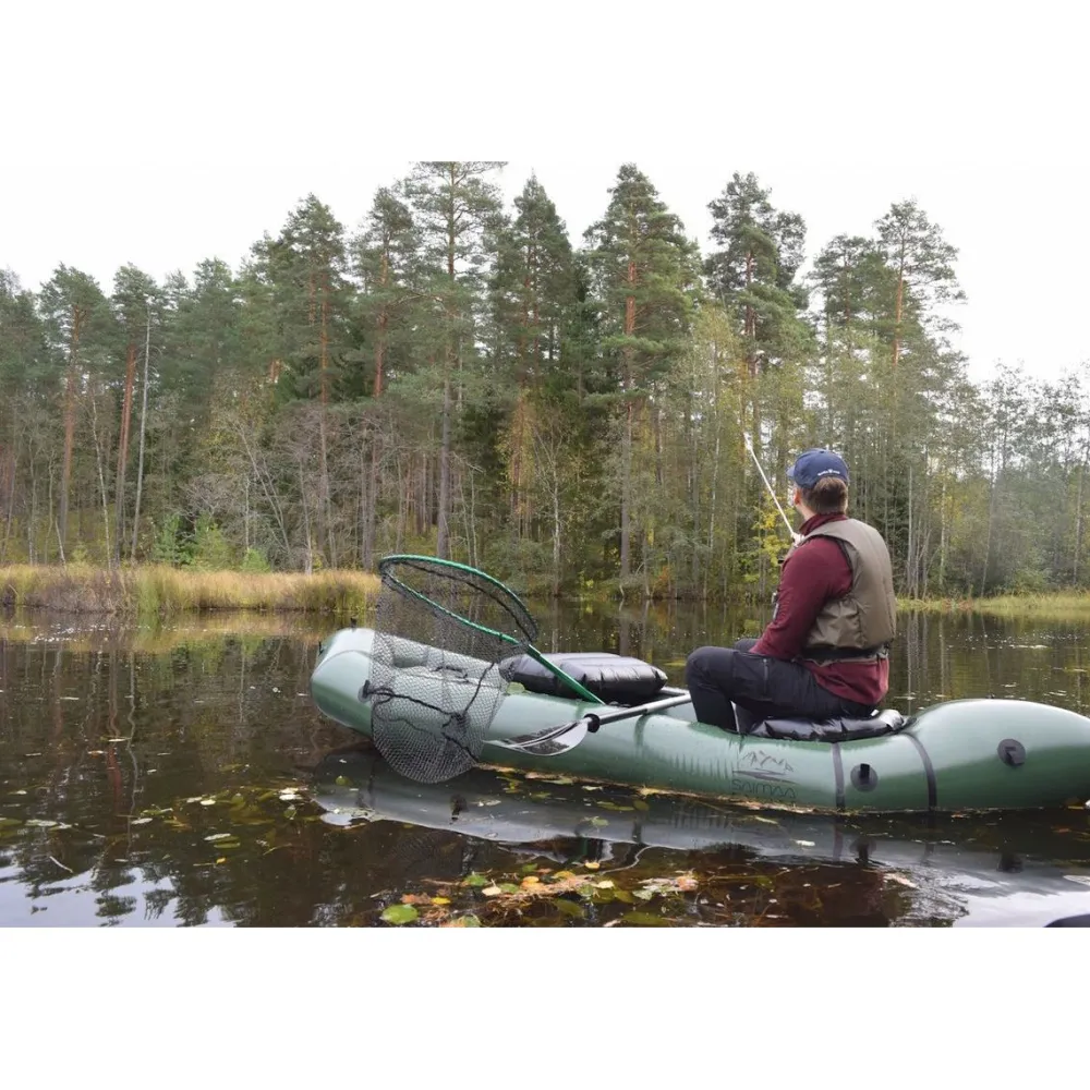 Hot Saimaa Packraft Kayaks Fisher Twin vihreä