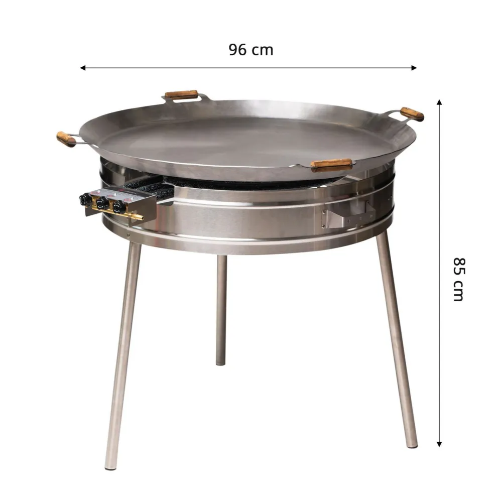 Best GrillSymbol Paellasetti Expert-960 Ø96cm kaasupoltin säädinletkusetti teräs