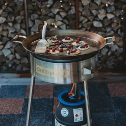 Outlet GrillSymbol Paellasetti PRO-580 Ø58 cm D-400 kaasupoltin säädinletkusetti