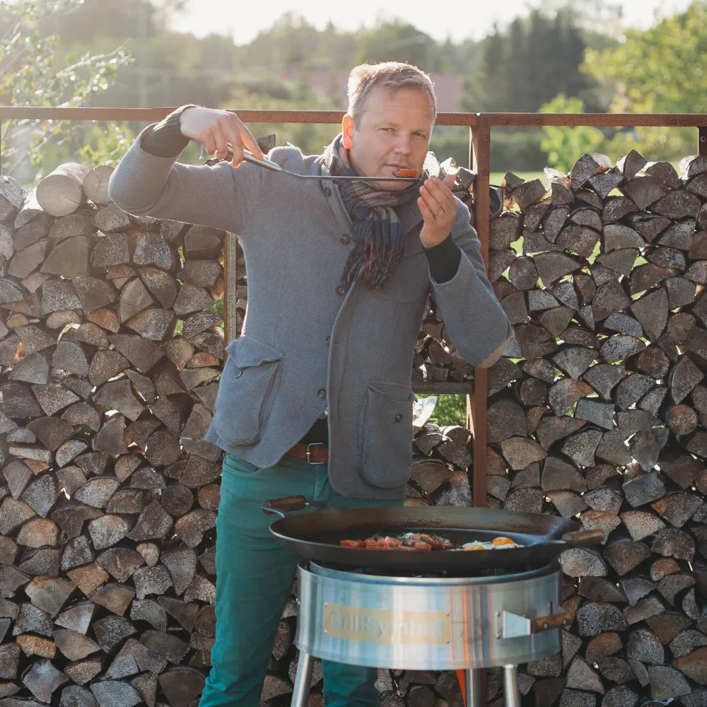 Outlet GrillSymbol Paellasetti PRO-580 Ø58 cm D-400 kaasupoltin säädinletkusetti