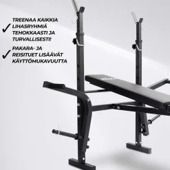 React Painonnostopenkki Multifunction säädettävä max. 160 kg
