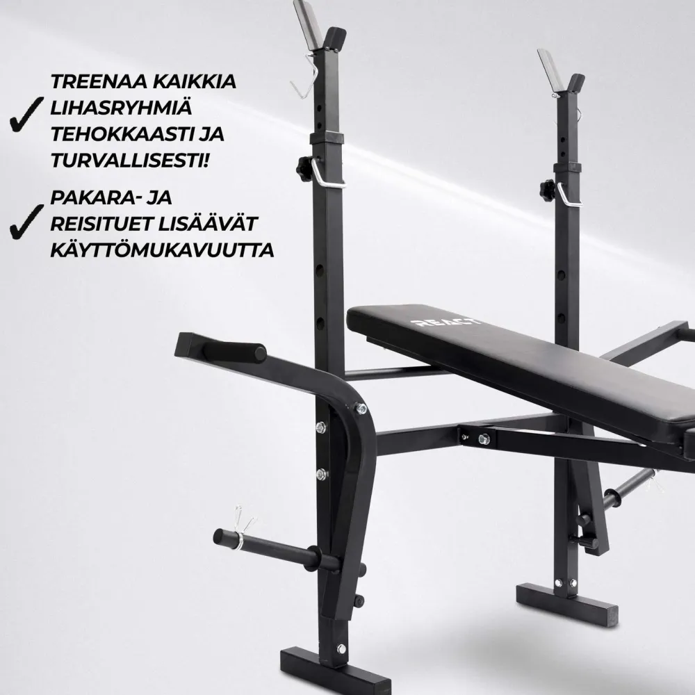 React Painonnostopenkki Multifunction säädettävä max. 160 kg
