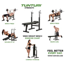 Clearance Tunturi Painonnostopenkki WB20 Basic min. 120 cm tangolle