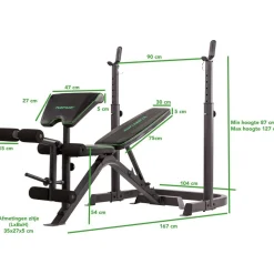 Discount Tunturi Painonnostopenkki WB50 Mid Width min. 165 cm tangolle