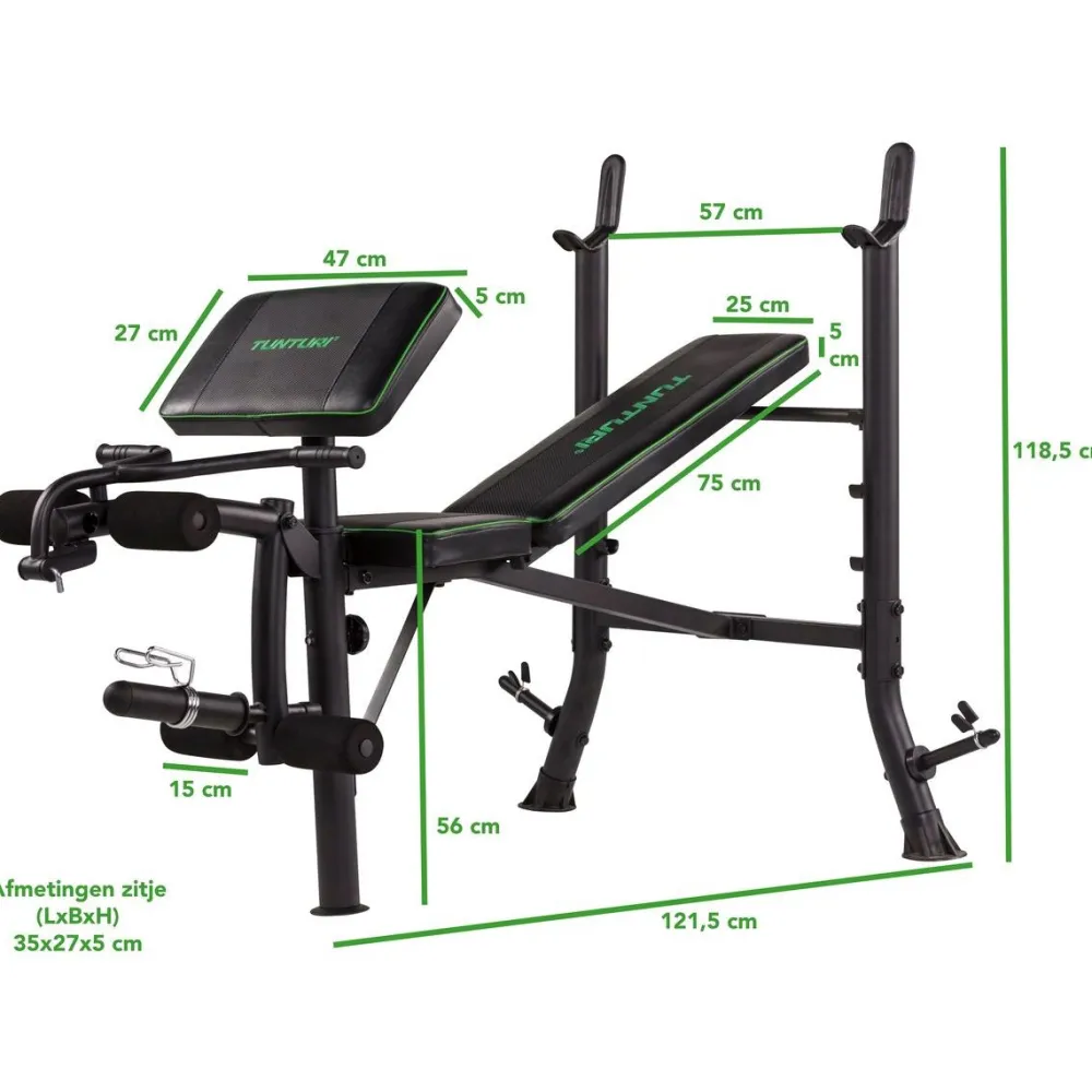 Outlet Tunturi Painonnostopenkki WB40 Compact Width min. 165 cm tangolle