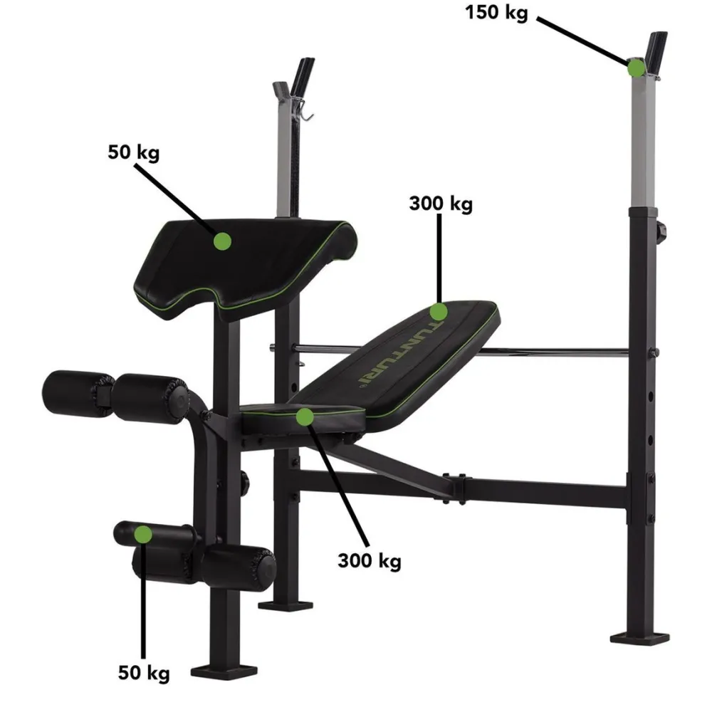 Hot Tunturi Painonnostopenkki WB60 Olympic Width min. 200 cm tangolle