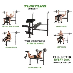 Hot Tunturi Painonnostopenkki WB60 Olympic Width min. 200 cm tangolle