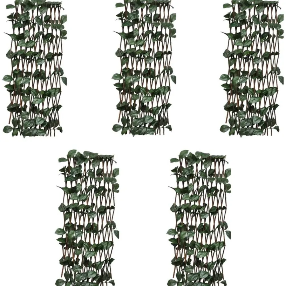 Online FinePRICE Pajusäleikköaidat 5 kpl keinotekoisilla lehdillä 180x60 cm