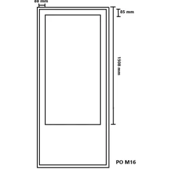 Outlet Kaskipuu Parvekepariovi PO4 M16 1.0  mittatilausovi