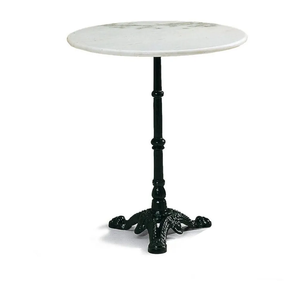 Hillerstorp Parvekepöytä Krögaren, Ø60cm, marmori/musta