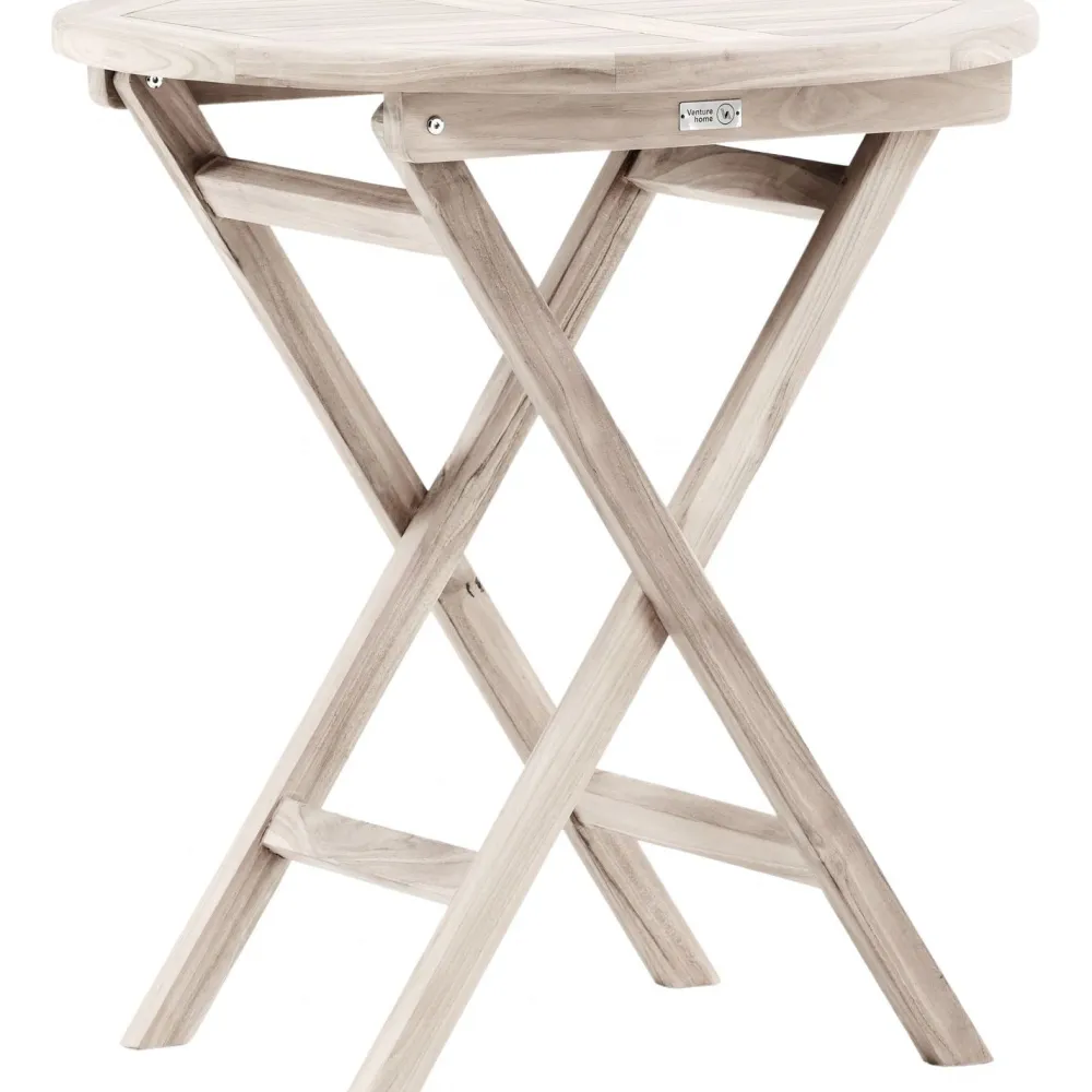 Online Venture Home Parvekepöytä Kenya, ø70cm, vaalea puu