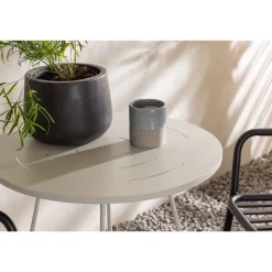 Sale Venture Home Parvekeryhmä , ø60cm beige Bacong-pöytä + 2 mustaa Peking-tuolia