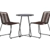 Outlet Venture Home Parvekeryhmä , ø60cm Bacong-pöytä + 2 Lindos-tuolia