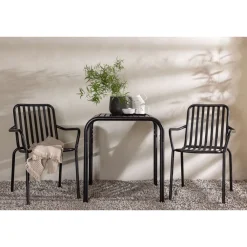 Clearance Venture Home Parvekeryhmä , 70x70cm beige Borneo-pöytä + 2 beigeä Peking-tuolia
