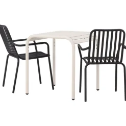 Clearance Venture Home Parvekeryhmä , 70x70cm beige Borneo-pöytä + 2 beigeä Peking-tuolia