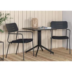 Venture Home Parvekeryhmä , 70x70cm Way-pöytä + 2 vihreää Nicke-tuolia