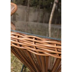 Clearance Linento Garden Parvekesetti Vera pöytä + 2 tuolia ruskea
