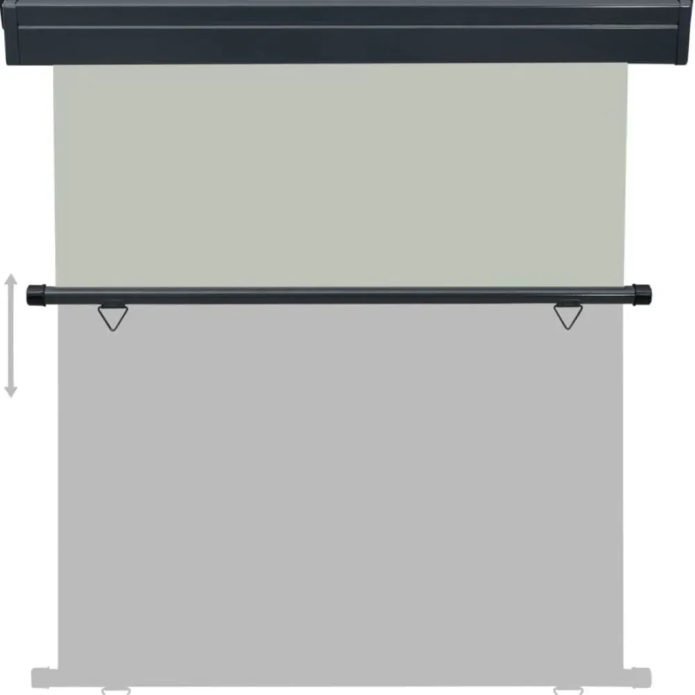 Hot FinePRICE Parvekkeen sivumarkiisi 175x250 cm harmaa